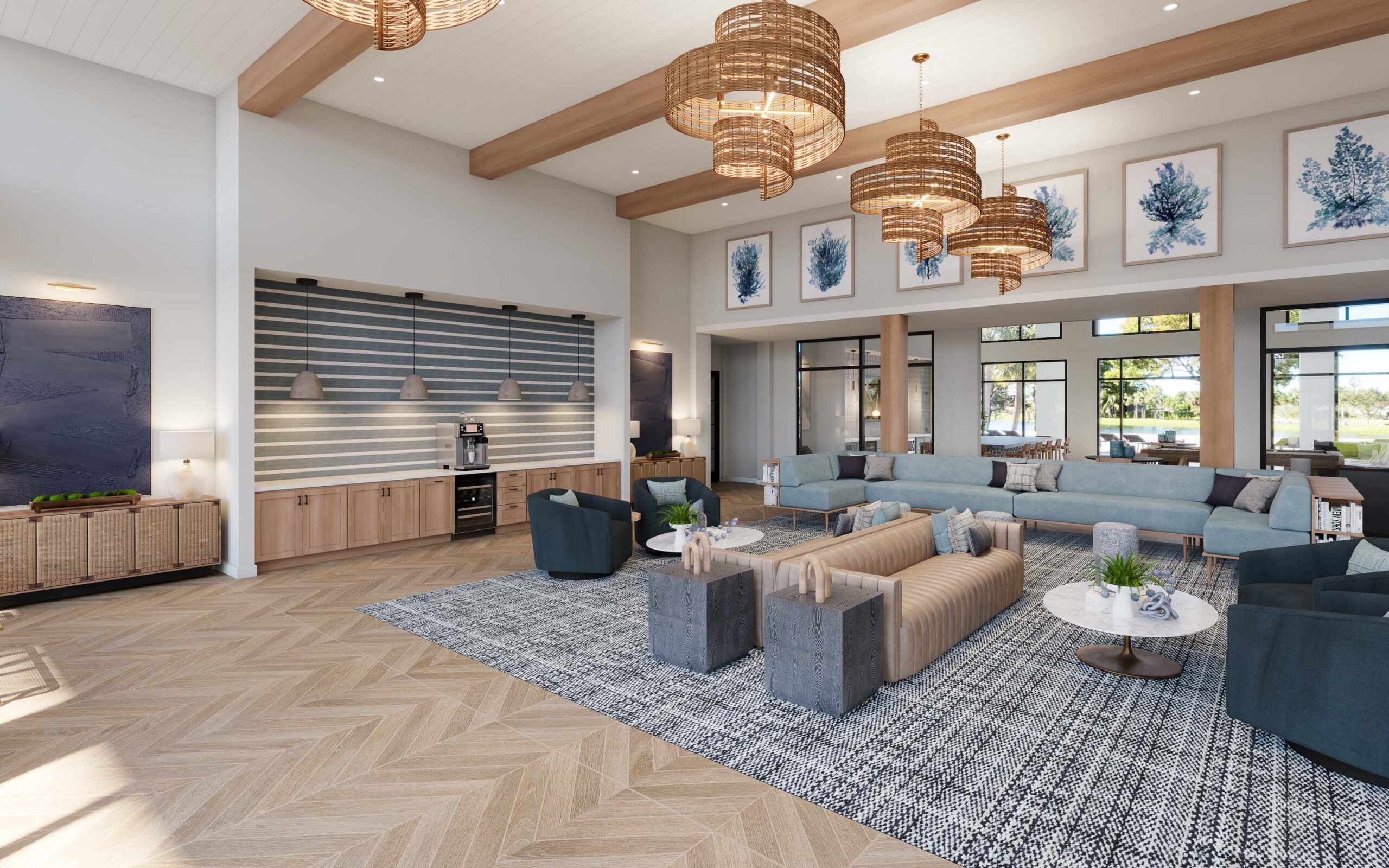 Hadley Amenity Lobby and Coffee Bar.